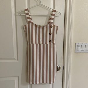 NWOT pink stripe dress